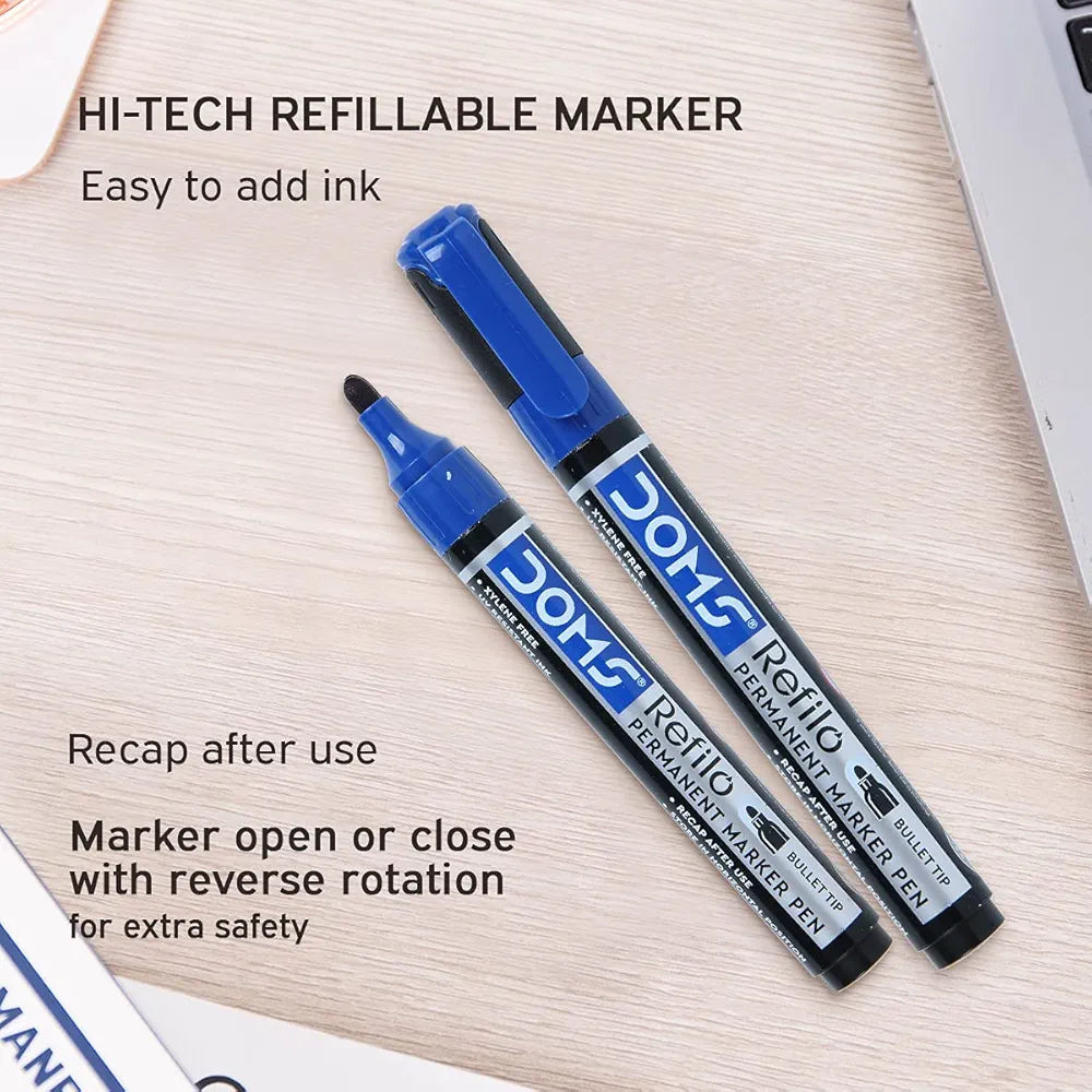 DOMS 7415- BLUE PERMANENT MARKER DOMS 7415- BLUE PERMANENT MARKER